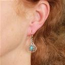 Filigree Opal Teardrop Earring